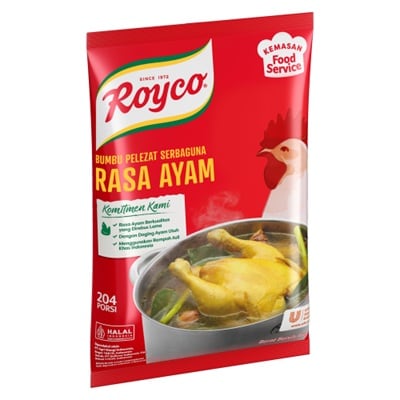 Royco Bumbu Penyedap Rasa Ayam Pouch 460gr - Royco, dengan daging & rempah berkualitas untuk hasilkan kaldu mantap, penuh citarasa!